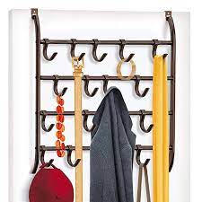 Lynk Over Door Or Wall Mount Scarf Holder Belt Hat Jewelry Accessory Hanger 16 Hook Organizer Rack Bron Door Accessories Towel Organization Purse Rack
