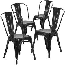 Flash Furniture Metal Indoor Outdoor Chair 4 Pack Multiple Colors Walmart Com In 2020 Metal Dining Chairs Dining Chairs Patio Dining Chairs