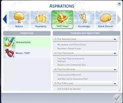 They also all reward the same amount of satisfaction points (5,000). Master Thot Aspiration Sims 4 Challenges Sims 4 Traits Sims 4 Collections