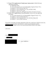 Please use this document only as a general example how a cover letter looked like. Need Cover Letter For I 485 I 864 I 765 I 131 Help Adjustment Of Status Case Filing And Progress Reports Visajourney