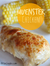 4 boneless skinless chicken breasts. Oven Baked Muenster Chicken