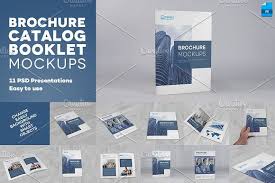 Brochure Catalog Booklet Mockups Mockup Free Psd Psd Mockup Template Brochure
