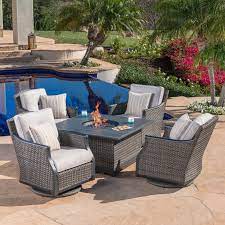 Garden Furniture Fire Pit Lago Brisa 5 Piece Fire Chat Set Outdoor Furniture Sets Patio Furniture For Sale Teak Outdoor Furniture