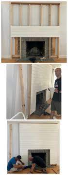A step by step tutorial. Shiplap Fireplace And Diy Mantle Ditched The Old Traditional Nesting With Grace