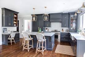 Our No Bead Inset Cabinetry Configuration With Benjamin Moore Wrought Iron Paint Color In Our 10 Sheen Gl Cabinetry Design Kitchen Renovation Kitchen Layout