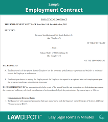 Information on employment law and what a malaysian employment contract should an oral agreement is sufficient for employment lasting less than a month. Permanent Employment Contract Sample