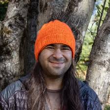 Solar Storm Blaze Orange Ultra Lightweight Wool Blend Bright Neon Orange  Hand Knit Hats (unlined) by Mountainblaze Size Med