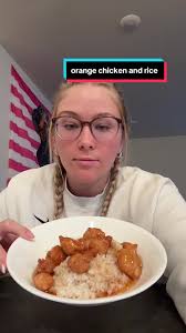 Delicious Orange Chicken and Rice Mukbang