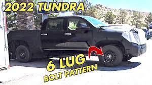 In other words, we can change them from tundra to another car and vice versa. 2022 Toyota Tundra Has A 6 Lug Bolt Pattern Spy Shots And More Info Youtube