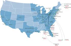 Pit Nonstop Destinations 2017 Route Map Pittsburgh International Airport Route