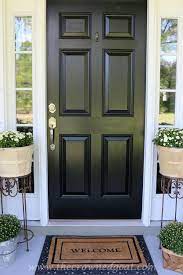 Black is a classic color and using it for a front door is a great idea. Pin On Black And White Decor