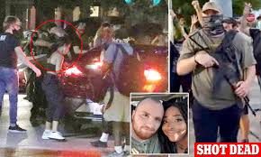 Daniel perry's lawyers say he has been released on bond following the indictment on two felonies — one count of murder and another of aggravated assault with a deadly weapon — and a misdemeanor charge of deadly conduct. Wheelchair Bound Fiancee Of Slain Blm Protester Leads Vigil In Austin Daily Mail Online