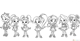 Coloring Pages Rainbow Rangers Print Little Sorceresses Cute Dog Drawing Coloring Pages Rangers Print