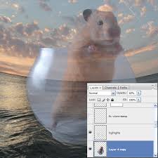That can be realized through layering images in photoshop, setting them to blend with your website's design, or simply by printing them out on special paper. How To Create Glass Transparency In A Cute Photo Manipulation