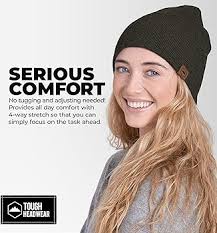 Tough Headwear Knitted Beanie Winter Hats for Men & Women