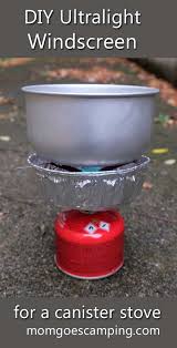 Diy Windscreen For Canister Backpacking Stove Ultralight Backpacking Backpacking Stove Camping Gear Diy