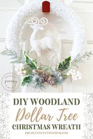 Check out what i did below. Diy Woodland Dollar Tree Christmas Wreath Prudent Penny Pincher
