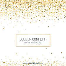Golden Confetti Background In Realistic Style Confetti Background Sparkles Background Bright Background