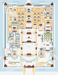 Forbidden City Map Map Of Beijing Forbidden City In 2020 Beijing Map Chinese Architecture Chinese Buildings