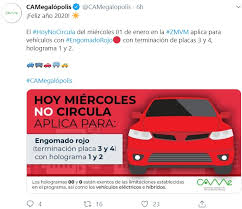Consulta el programa hoy no circula de la ciudad de méxico para este domingo. Hoy No Circula Para El Miercoles 1 De Enero De 2020 En Cdmx Y Estado De Mexico Infobae