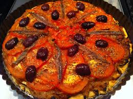 Pissaladiere A Specialty From The South Of France Made With Onions Garlic Tomatoes Anchovies And Olives Topped With Olive Oil And Food App Food Recipes