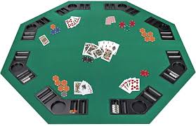 Amazon Com Smartxchoices 48 Folding Poker Table Top Octagon Layout 8 Players Casino Games Texas Hold Em Folding Poker Table Poker Table Top Poker Table