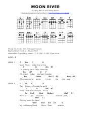 moon river ukulele chord chart pdf moon river by henry