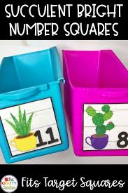 Classroom Decor Cactus Number Labels Book Bins Book Bin Labels Classroom Books