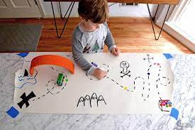 The under 3 crowd needs lots of active play time. Treasure Map Color Seek And Find Action Adventure Days With Grey