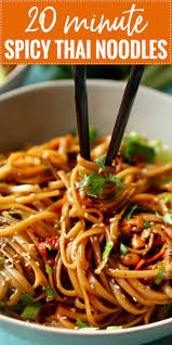 Do you deal with situations when you sit with your friends or relatives and you want to find place to have a meal? 20 Minute Spicy Thai Noodles The Chunky Chef