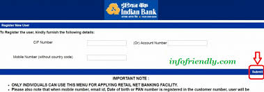 3) fill up kyc details change form completely and do remember to put your new mobile number wherever asked. How To Register Online For Indian Bank Net Banking