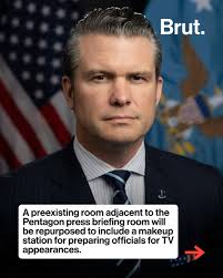 Secretary of Defense Pete Hegseth has reportedly requested a makeup studio  be installed at the Pentagon. According to CBS News, the request originated  from Tami Radabaugh, deputy assistant to the secretary for