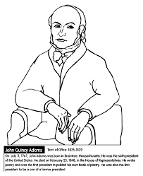 Then i let my 7 year old loose with some kids' watercolor paints: U S President John Quincy Adams Coloring Page Crayola Com