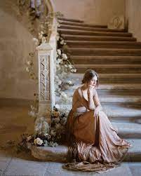 Rose And Gold Dress By Emily Riggs Www Emilyriggsbridal Com Blush Wedding Gown Modern Wedding Gown Bridal Designs