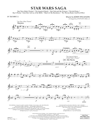 Image of star wars easy piano sheet music bluebird music lessons. Star Wars Saga Bb Trumpet 2 Sheet Music Stephen Bulla Concert Band