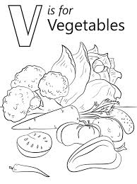 Search for alphabet coloring pages in these categories. Vegetables Letter V Coloring Page Free Printable Coloring Pages For Kids