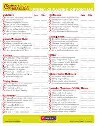 Checklist Spring Cleaning Cleaning Checklist Spring Cleaning Checklist Spring Cleaning