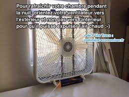 Rafraîchisseur d'air avec réservoir de 4 litres et deux packs réfrigérants comme un ventilateur, le carribeanblue oriente ses ailettes à la verticale et à l'horizontale selon trois niveaux de puissance pour envoyer une. Pour Rafraichir Votre Chambre La Nuit Orientez Votre Ventilateur Vers L Exterieur Et Non Vers L Interieur