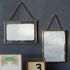 brass and glass frame with chain brass photo frame brass picture frames glass photo frames