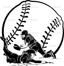 Check spelling or type a new query. Softball Clip Art Black And White Vector Illustration Of A Runner Sliding In Home Just Softball Shirt Designs Softball Catcher Baseball Girlfriend Shirts