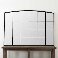 Free shipping and easy returns on most items, even big ones! Black Metal Semi Arched Windowpane Mirror Kirklands