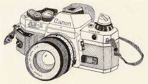 Girl In London Camera Drawing Camera Sketches Camera Art