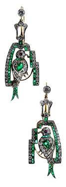 Jade Jewellery Online India Jewellery Gold Shop Near Me Either Emerald Earrings Michael Hill Either Emerald Art Deco Jewelry Deco Jewelry Art Nouveau Earring