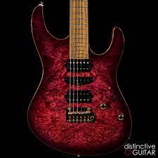 suhr modern custom in magenta purple burst available at distinctiveguitar com suhr guitar electric guitar