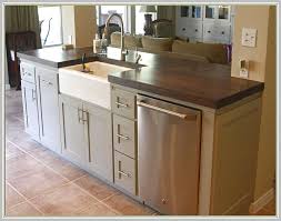 The island also features frosted glass doors for extra embellishment. Kitchen Island With Sink And Dishwasher Building A Kitchen Kitchen Island With Sink Kitchen Island Plans