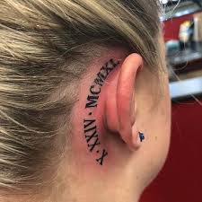 This tattoo symbolizes the journey of your friendship from kindergarten till today. Initials Tattoo Behind Ear Novocom Top
