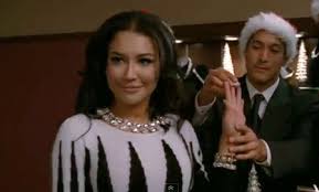 Glee Naya Rivera Santana Santa Baby Christmas Video