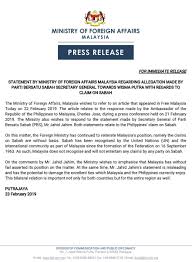 Life insurance association of malaysia guides. Wisma Putra On Twitter Statement By Ministry Of Foreign Affairs Malaysia Regarding Allegation Made By Parti Bersatu Sabah Secretary General Towards Wisma Putra With Regards To Claim On Sabah Https T Co Fwbnyxodmb