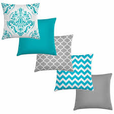 Capa De Almofada Amarela E Cinza Kit 5 Capas De Almofadas Cinza E Azul Kombigode Store Almofadas Azuis Almofadas Escandinavas Decoracao De Almofadas