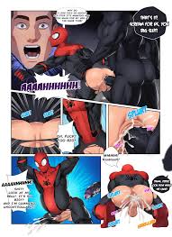 Spider-Man's hole surrenders to the symbiote's gigantic boner